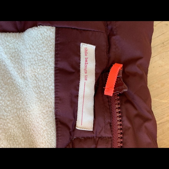 Crewcuts burgundy puffer coat SZ 2T - Picture 7 of 8